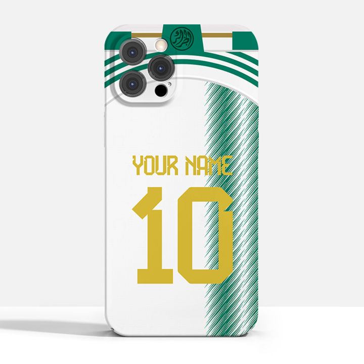 Custom Algeria National Football Team Jersey 3D Print Cover Case for iPhone 15 14 Pro Max 13 12 11 Mini X XS XR 7 8 6S Plus SE
