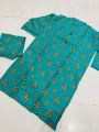 Bindi Style 2-Piece Block Printed Ready-to-Wear Dress for Women. 