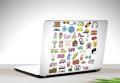 Girls Stickers - Teen Girls Mix Stickers Laptop Skin Vinyl Sticker Decal, 12 13 13.3 14 15 15.4 15.6 inch Laptop Skin Sticker Cover Art Decal Protector Fits All Laptops. 