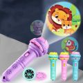 Baby Flashlight Projector Torch Lamp Early Learning Projection Flight Light Toy Cute Cartoon Creativity Toy Torch Lamp Flashlight Projector Toy 3 Reel Cards Baby Sleeping Story Book. 