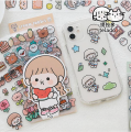 Panda Online 10 Sheets Cute Cream Rabbit PET Stickers Waterproof Album Diary Journal Decorative Scrapbooking DIY Sticker. 