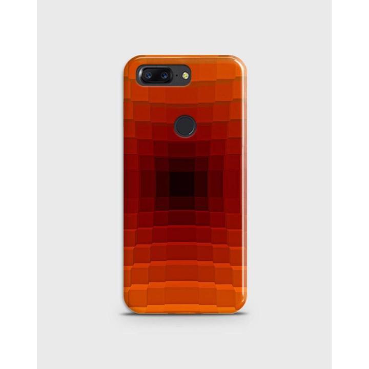 Oneplus 5T Case Cover 3D Hard- Oneplus Orange & Red Style - 1Cover2478
