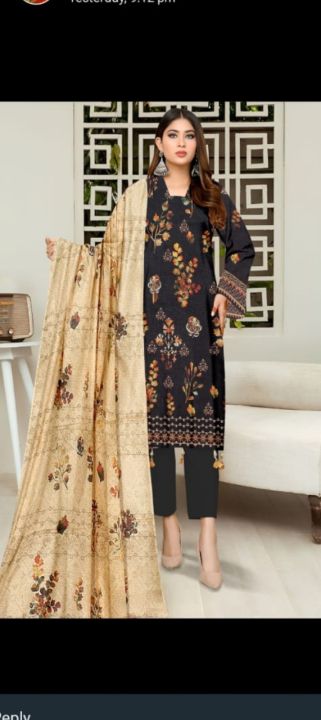 Luxury digital lawn unstitched suit