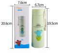 Cactus Design  Insulated Plastic/Glass Coated Water Bottle For kids Wide Mouth Drinking Water Bottle for Gym Fitness Cycling Sports. 