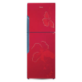 Gree GR-E8890G-CR1 Everest Series Refrigerator | 16 Cubic Feet Double Door Refrigerator | Digital Temperature Control | 5-Way Evaporator | Low Voltage Operation | Red Floral Glass Door. 