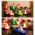 10pcs Super Mario Kart Competition Pull back Cars Toys Luigi Princess Peach Toad Yoshi Donkey Kong Collectible Figures Toy. 