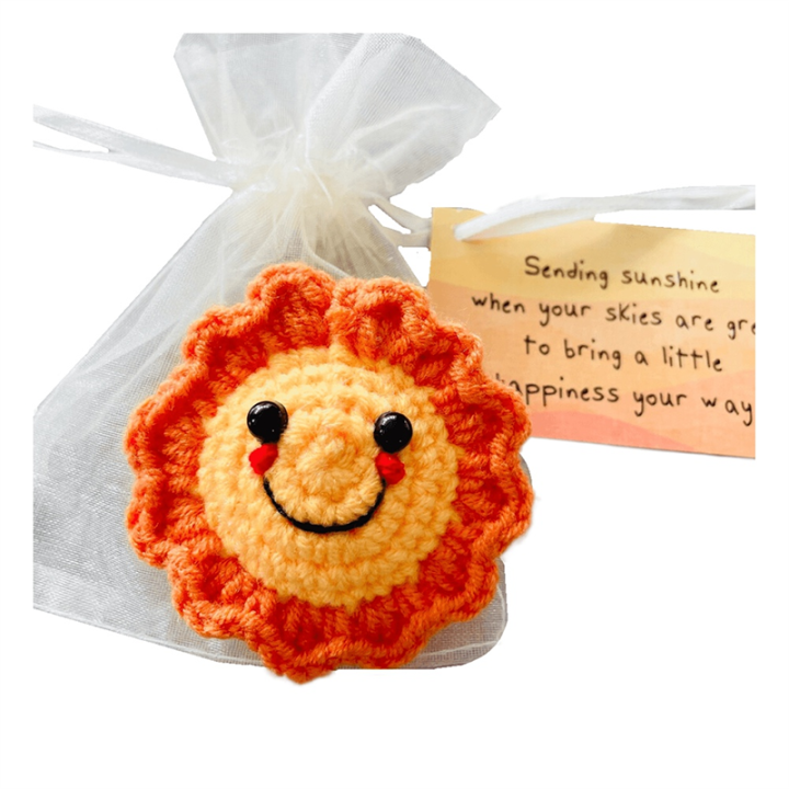 1 Piece Sending Sunshine Gift-Thinking of You Present Friendship Gift Happiness Sympathy Gift Baskets Feel Better Gifts for Women the Little Sun 5.8cm