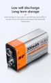 Rechargeable 9 Volt battery MP 9v battery 300mAh. 