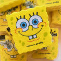 Cute Cartoon Sponge Dish Washer SpongeBob Shape Dishwashing Cloth Pot Brush Foam Kitchen Cleaning Tool. 