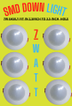 7-WATT LED Concealed Light, Recessed Down-Light Cool White 6500k,Warm 3000k,Cool Warm 4000k Hole Size: 70 - 90 mmPACK OF 6. 