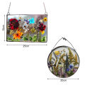 Hanging Flower Wall Mounted Frame Chain Artificial Flower Ornament. 