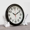 Hitco Round Simple Wall Clock - Wall Clock For Home and Office - Step Movement High Quality Watch - Wall Clocks for Bedroom / Living Room / Decor - Clock Wall Stylish. 