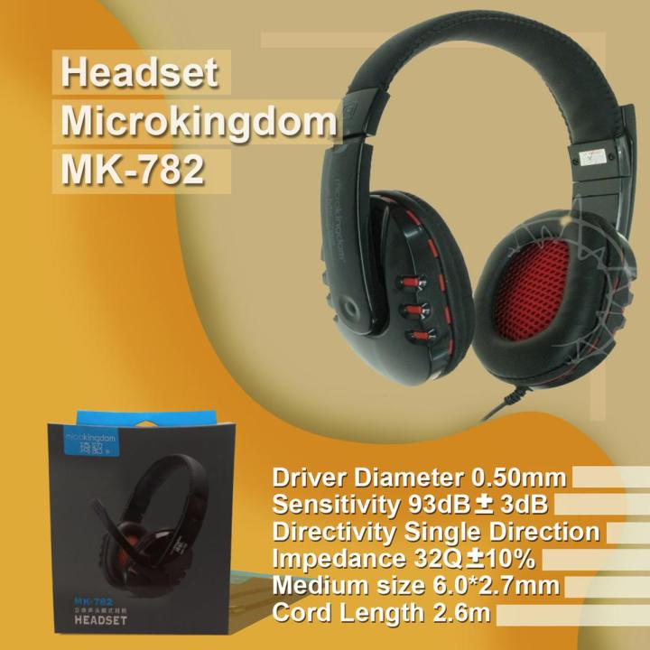 MK-782 Gaming Headset Headphone for Gamers Over The Ear Pubg Fortnite