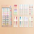 (1 Pack of 155 )Index Label Stickers Retro Style Simple Multi-purpose Stickers. 
