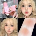 Creamy Peach Blusher Stick Waterproof Low Saturation Cute Strawberry Milk Blush Natural Matte Rubor Korean Dupes Women Makeup. 