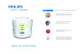Philips Rice Cooker HD3017 - 650 Watts - 1.8Kg Rice Volume. 