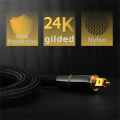 HIFI 5.1 Digital SPDIF Fiber Toslink Optical Audio Cable 1M for TV Box PS4 Speaker Wire Soundbar Amplifier Subwoofer. 