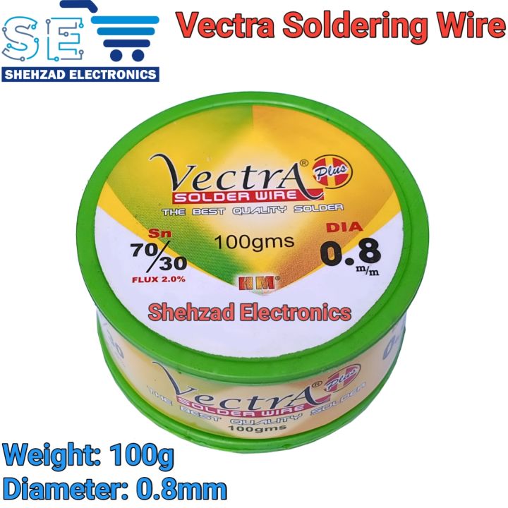 50g/100g Solder Wire Dia 0.8 Flux 2% Vectra Green High Tin 70/30 Soldering Wire Roll