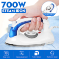 Portable Steam Iron, Mini Travel Iron Handheld Iron for Clothes, with Non Stick Sole Plate, Folding Flat Travel Steam Iron for Ironing Clothes, Temperature Control, Small Size for Home Travel. 