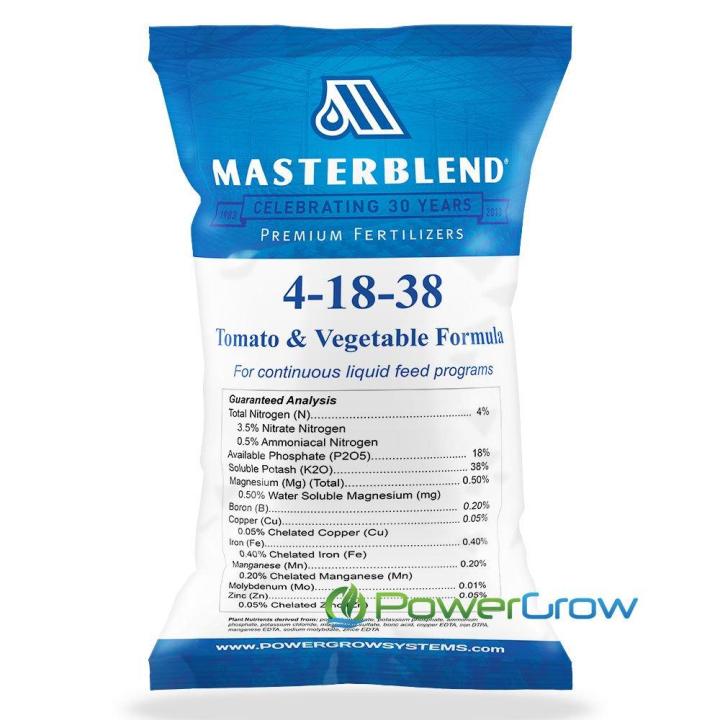 Masterblend Hydroponics Fertilizer 4-18-38 (250g Imported USA) – Professional 4-18-38 Hydroponic Fertilizer for Tomatoes, Peppers, and Leafy Greens | Water-Soluble Plant Food with Calcium Nitrate & Epsom Salt | High Potassium & Phosphorus Formula ss store