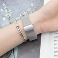 20mm No Gaps Strap for Galaxy Watch 6/5/4 5pro 40mm 44mm 43mm 47mm 45mm Magnetic Button Milanese Band for Galaxy Watch 6 Classic. 