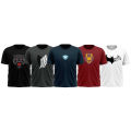 Pack of 5 super hero MARVEL printed premium T-shirt. 