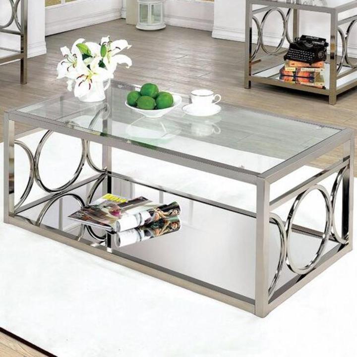 Center Table / Centre Table / Coffee table / Cocktail Table / Silver Shine Coffee Table