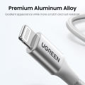 UGREEN USB C to Lightning MFI Apple Charging Cable Nylon Braided Fast Charger Data Sync Compatible for iPhone 15 14 Pro Max 13 Plus 12 11 Pro Max iPad Pro 10.5 /12.9. 
