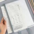 Zishfas Portable Document Holder Waterproof Transparent File Holder Zipper Bag with Handle Large Capacity Document Storage for Office Supplies Pvc Material Buyers' Choice Sturdy File Container. 