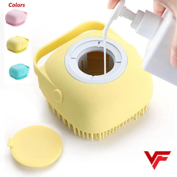 Dog Bath Brush Massage Shampoo Silicone Body Scrubber Bath Body Liquide Brush