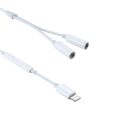 MH026 8 Pin Male to Dual 3.5mm Female Headphone Jack Wire Control Audio Adapter. 