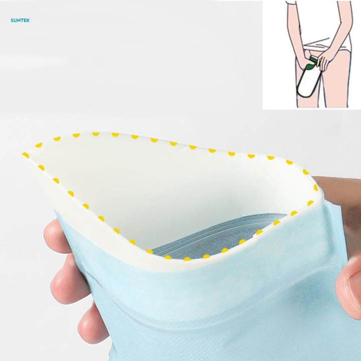 4 Pieces Urinal Bags Camping Pee Bags for Hiking Car Traffic