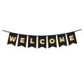 Welcome Card Banner For Welcome Decoration Family Gathering Photo Booth Props For Office School Baby Shower Homecoming Reunion Homecoming Party Decorations. 