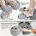 Silicone Foot Shower Massager with Non-slip Suction Cups, Bath Scrubber Cleaner Pad, Foot Massage Improve Circulation Reduce Pain Acupressure Mat for Feet, Rub Back Massage Brush Cleaning Bathing Tool Dead Skin Removal For Exfoliating Achy Large & Medium. 
