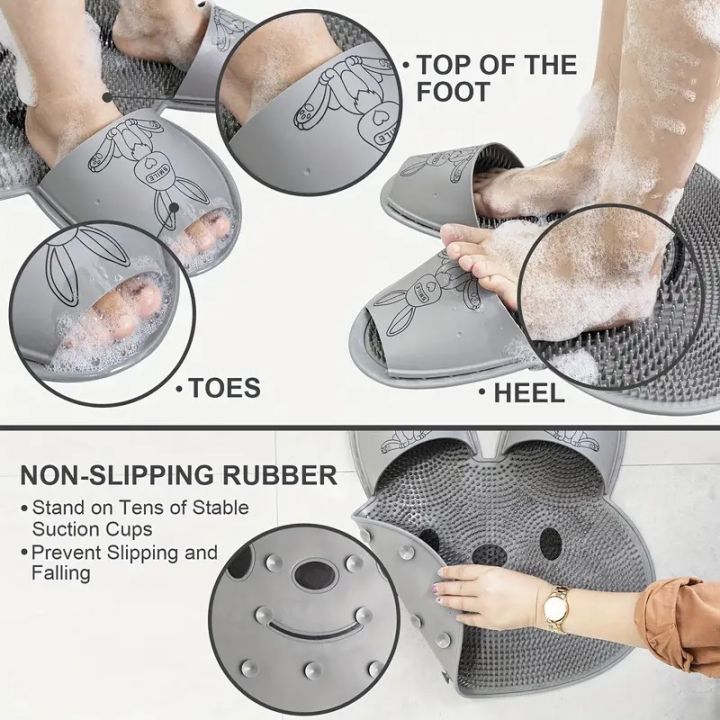 Silicone%20Foot%20Shower%20Massager%20with%20Non-slip%20Suction%20Cups,%20Bath%20Scrubber%20Cleaner%20Pad,%20Foot%20Massage%20Improve%20Circulation%20Reduce%20Pain%20Acupressure%20Mat%20for%20Feet,%20Rub%20Back%20Massage%20Brush%20Cleaning%20Bathing%20Tool%20Dead%20Skin%20Removal%20For%20Exfoliating%20Achy%20Large%20&%20Medium%20-%20Image%207