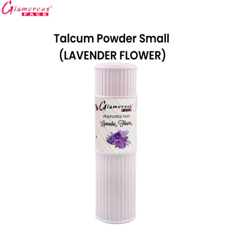 Glamorous Face Talcum Powder Small (Lavender Flower)