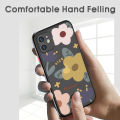 Hontinga for Samsung Galaxy A52S 5G Cover Painting Flowers Case Edge Frosted Transparent Phone Cover. 