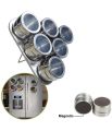 Pack of 6 - Magnetic Spice Racks. 
