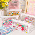 Waterproof Transparent Pencil Case Large Capacity PVC Pen Bag Korean Style Cute Cartoon Travel Pouches Kawaii Cosmetic Bag Makeup Storage School Supplies. 