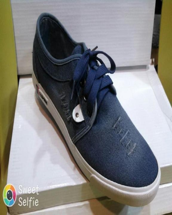 Denim Blue Lifestyle Sneakers For Him