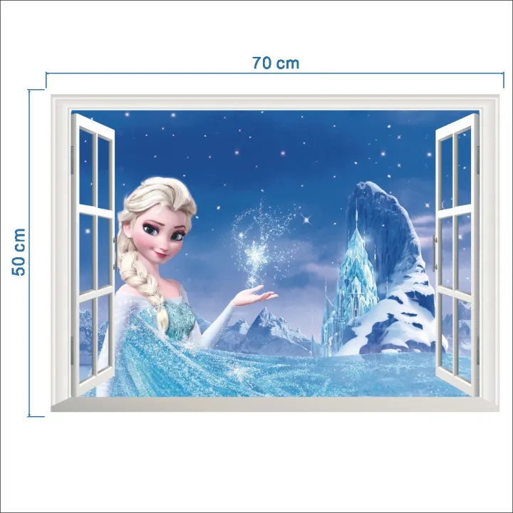 Yfashion%20Cartoon%203D%20%20Frozen%20Princess%20Wall%20Stickers%20for%20Kids%20Rooms%20Nursery%20e%20Decor%20-%20Image%203