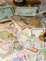 100 Pcs Vintage Scrapbook Paper Journaling Scrapbooking Supplies Kit Aesthetic Decorative Craft Paper. 