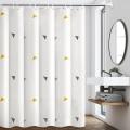 Printing Bathroom Shower Curtain Home Decoration Polyester Waterproof Bathtub Creative Shower Curtain with 12 Hooks. 