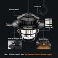 LED Camping Lantern Rechargeable, 4 Modes Infinitely Dimmable Light, Type-C Charging Hanging Retro Light, Battery Powered IPX4 Waterproof Portable Outdoor Tent Electric Lamp. 