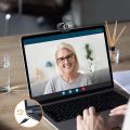Webcam,1080P HD 110-Degree View Angle Webcam with Microphone. 