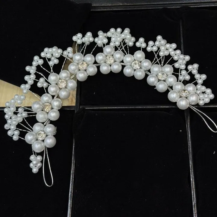 1Pc%20Pearl%20Headband%20Bridal%20Hair%20Accessories%20Elegant%20Crystal%20Headdress%20Women%20Artificial%20Pearl%20Wedding%20Party%20Photoshoot%20Graduation%20-%20Image%204