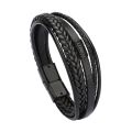 Fashion Leather Rope Hand-Woven Bracelet Men's Bracelet Ethnic Style Jewelry For Women Men Handmade Friendship Gifts. 