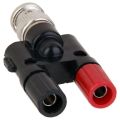 BNC Plug 4mm Banana Plug Splitter Connector BNC Male Plug to 2 x 4mm Banana Female Jack Socket Adapter. 