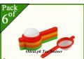 Tea and Coffee Strainers (Plastic Pack of 6), Tea channi Set of 6 Pcs Multicolour chai chalni Plastic Tea and Coffee Strainer, 6 Pieces Tea Strainer. 