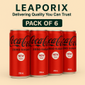 LEAPORIX MALL | Coca-Cola Zero Sugar 250ml Can (Pack of 6) | Great Taste, No Sugar 🥤❌🍬 | Refreshing Fizzy Drink. 